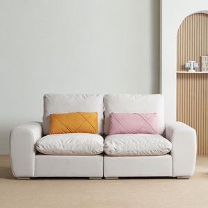 스코나 리드빌 구스다운 코모도 아쿠아텍스 패브릭 3인 소파