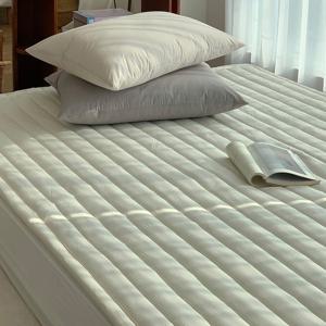 코트니 순면 100수 무봉제 알러지케어 고정밴드 침대패드_SS패드