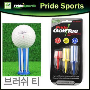 미국 프라이드스포츠 브러쉬 기능성 골프티 브러쉬티