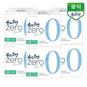 순수한면 생리대 제로 대형 14P x 6팩