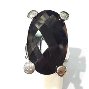 [블루케이] 블랙오닉스 원석 반지240112-17탄생석실버