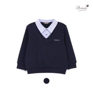 페리미츠 DP02 24봄 스쿨 배색 카라티셔츠 P2411T103