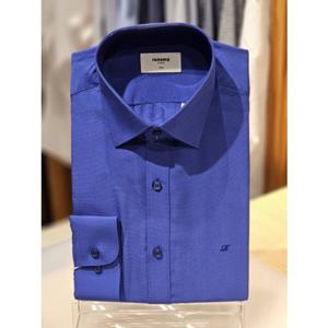 [레노마 슬림핏] ROSSL0-102CB 구김없이 부드러운 촉감의 모달필라필스판 코랄블루 솔리드셔츠