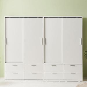 라자가구 비바 빅 2400 슬라이딩 서랍형 옷장세트 LJY231