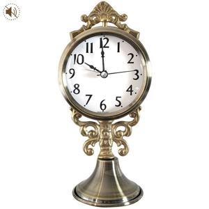 [골든벨] GB9127 빈티지 주석 무소음 볼록유리 알람시계 국내산