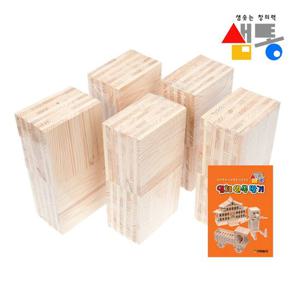 쌓기나무 샘통 카프라500pcs(미송)+예제집/뉴질랜드산미송 원목