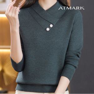 ATMARK 고져스투버튼포인트니트_AA39KN102G