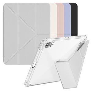 아이패드프로3 4 5 6세대 12.9 세로거치 투명 젤하드 하이브리드 커버 케이스 IO-35