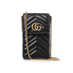 [구찌] GG 마몽 마틀라세 미니체인백/블랙/672251 DTDHT 1000