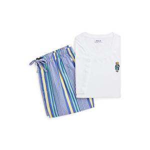 폴로 랄프 로렌 남성 폴로 베어 셔츠 옥스포드 쇼트 슬립 세트(MAPOSLP0N320451999)