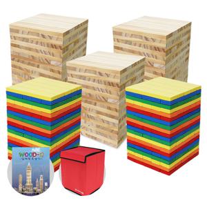 (가베가족)KS1318 큰솔카프라(원목300,칼라200)+예제집+가방