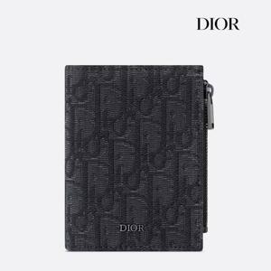 디올 남성 블랙 버티컬 컴팩트 카드지갑 by 블랑앤꼴레뜨 (DIOR AS보증)