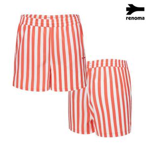 [레노마수영복]여성 비치 스트라이프 숏팬츠 오렌지 RN-WS2E301-OR