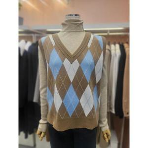 SOUP 세이브존01 아가일 니트 조끼 OZAVKT1