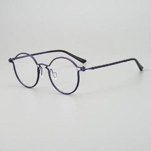 WB-07177 라운드 안경테 4종 빈티지 초경량 티타늄