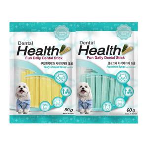 덴탈헬스 치석제거껌 치즈향 60g
