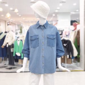 [ab.f.z]데님 롱셔츠 FSAHY5B34G