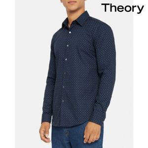 띠어리 theory L094520R 남자 도트 코튼 테일러드 정장 셔츠