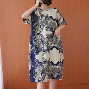 면반팔원피스 면마원피스 S49685플라워 루즈 반팔원피스 박스원