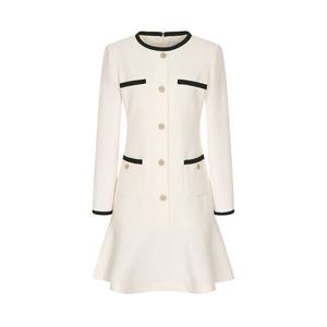 [올리브데올리브]브레이드 장식 플레어 미니 원피스(OW4SO165)