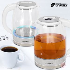 리빙센스 1.8L 대용량 위생적인 무선 전기 유리포트 LSK-1890GW 커피 주전자 멀티 포트 사무실 자취 원룸