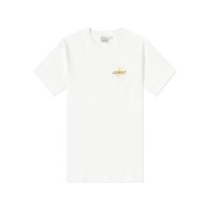 그라미치 런닝맨 로고 프린팅 반팔티셔츠 화이트 남성 G2SU T004