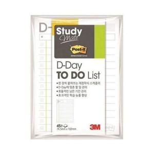 3M 포스트잇 스터디메이트 디데이 TO DO List 657