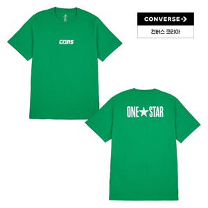 [컨버스공식] 원스타 티셔츠 컨버스 그린 10026573-A03