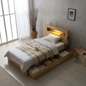 보루네오 마르체 헤이 LED 수납침대 SS 9존 유로탑매트 BGI127C (착불)