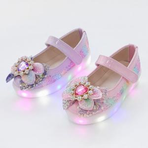 [레비스풋]메리엠 뉴팽킹 유아동 슈즈 키즈 주니어 여아LED구두