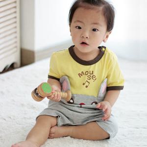 [베이비맥스] 큐트 애니멀 반팔 아기 롬퍼 2073