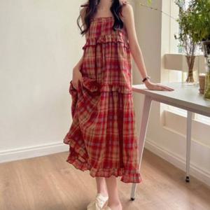 나시원피스 체크캉캉 F006810 롱원피스