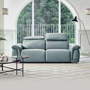 [다우닝] 시네마 3인 전동 리클라이너 전체 통가죽 소파(양쪽)