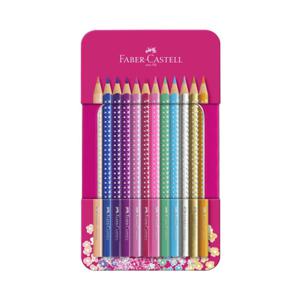 파버카스텔 스파클 색연필 기프트 세트 12색 틴케이스