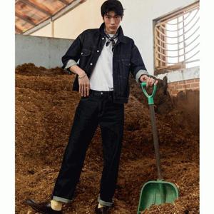 후아유 WHTJD2383M 공용 레귤러 원워시드 데님