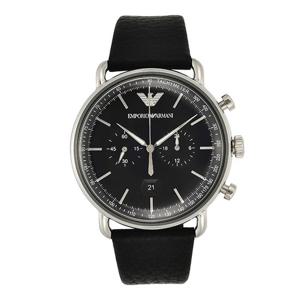 아르마니 AR11143 Aviator 크로노그래프 남성 가죽시계