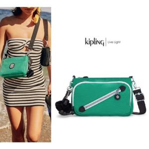 [키플링]키플링 수납력 좋은 미니 크로스백 뉴 밀로스 라피드 그린 KOABS37 LAGR