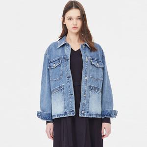 [시슬리] 자수 포인트 빈티지 데님 자켓_SADK01411BL