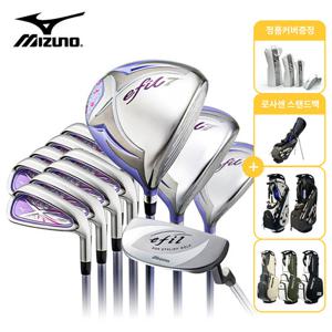 미즈노 풀세트 에필7 10개구성 여성용 로사센 백포함 골프채