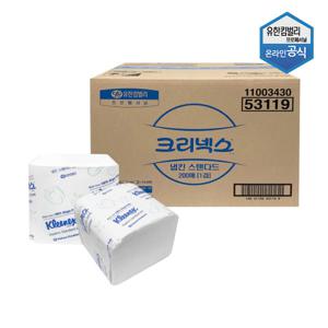 크리넥스 냅킨 스탠다드 200매 x 60밴드 총12000매 1박스 53119