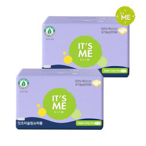 [잇츠미]잇츠미 뉴슬림 순면 생리대 수퍼롱 오버나이트 6P x2팩(