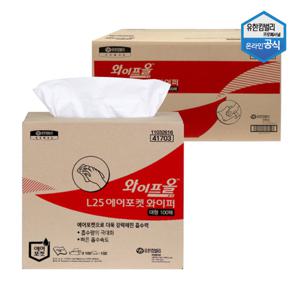 와이프올 L25 에어포켓 와이퍼 대형 산업용 100매x6카톤 41703