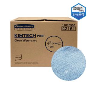 킴테크 퓨어 크린 와이퍼 300매 산업용 연구실 클린룸 42161