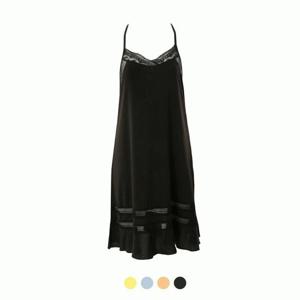 솔브 VFS0980T 24SS 시스루 자가드레이스 풀슬립