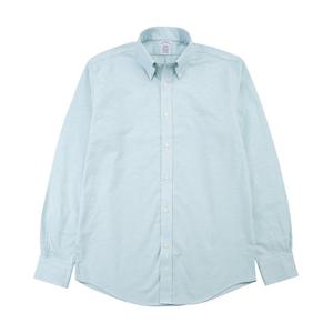 [브룩스브라더스] 레귤러핏 논아이론 옥스포드 솔리드 셔츠 (라이트블루) (BBTHMM7909LES)