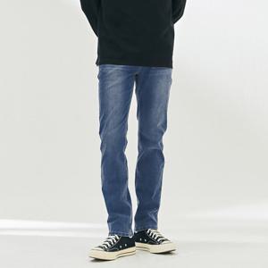 썸머데님 남성 히든 밴딩 슬림 에어 데님 팬츠-DBRK2321C0N