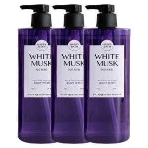 [해피바스]해피바스 모이스처퍼퓸 화이트머스크 바디워시 760gx3
