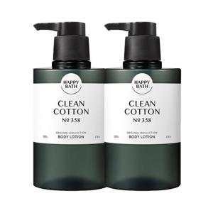 [해피바스]해피바스 오리지널 컬렉션 바디로션 클린코튼 500g x2