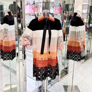 [엘러브] 펜디 17FW 램스킨 밍크 숏슬리브 롱코트 38 4ET0249