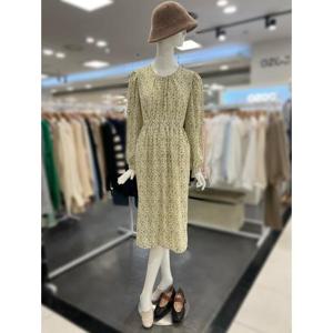 오조크 세이브존01 잔꽃 포켓 허리리본 원피스 HORSCOA514P